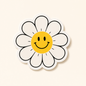 Daisy Smiley Sticker