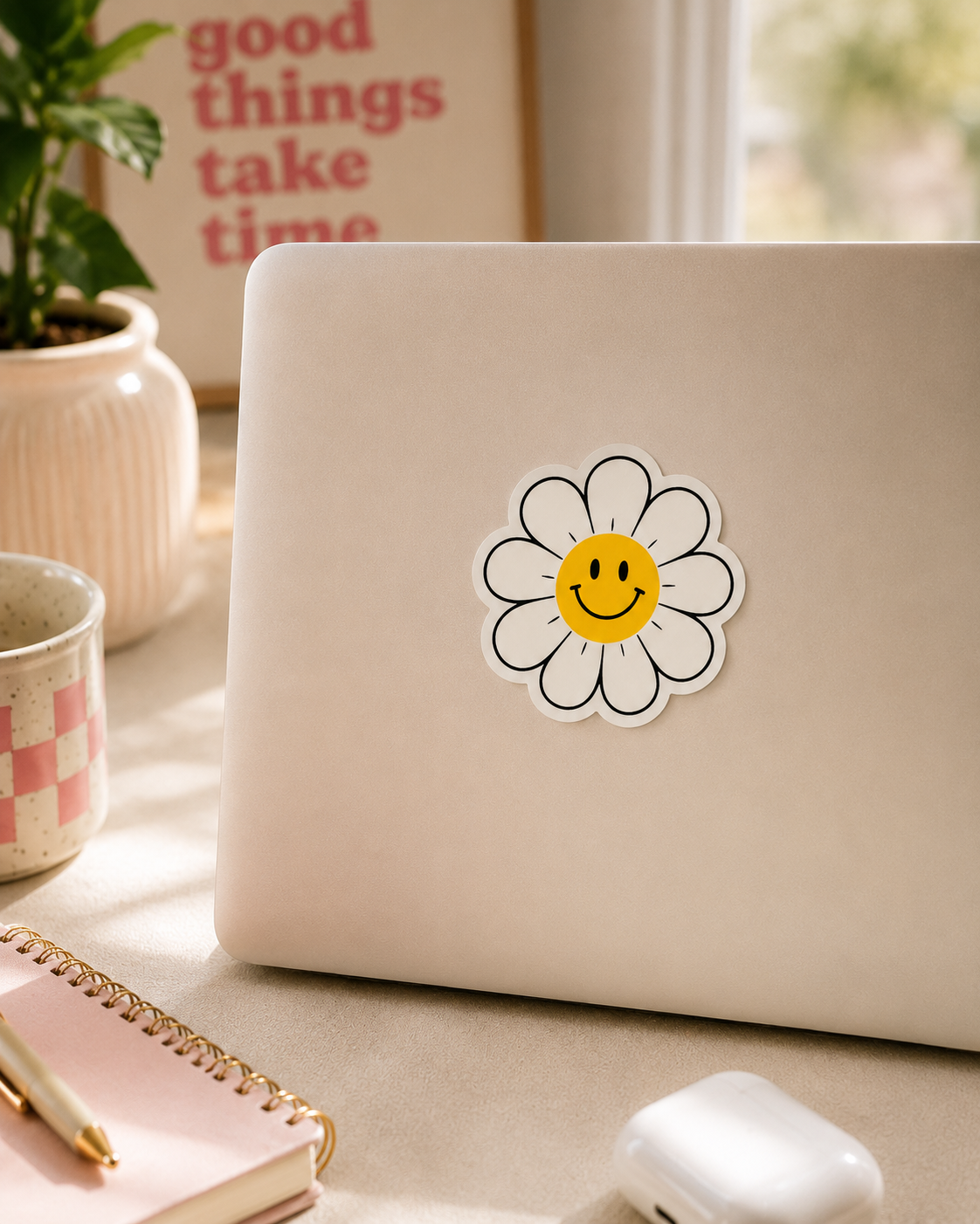 Daisy Smiley Sticker - Image 2