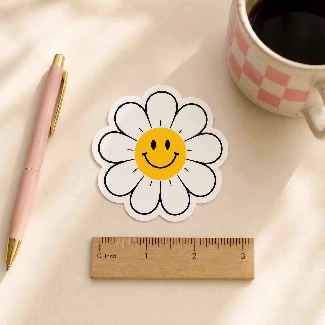 Daisy Smiley Sticker - Image 4